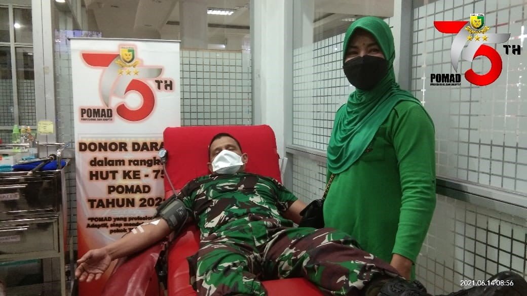 pomdam . Rayakan HUT ke-75, Pomdam VI Mulawarman Gelar Donor Darah PROKALTIM