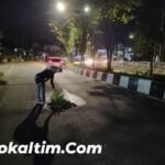 Baru Diaspal Berlubang Lagi. Jalur Jalan Rumah Jabatan Wali Kota Rawan Kecelakaan