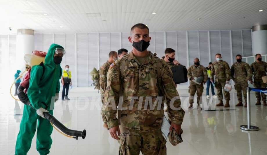 tni Inilah ke 108 Pasukan Tentara Amerika Mendarat di Bandara Sepinggan PROKALTIM