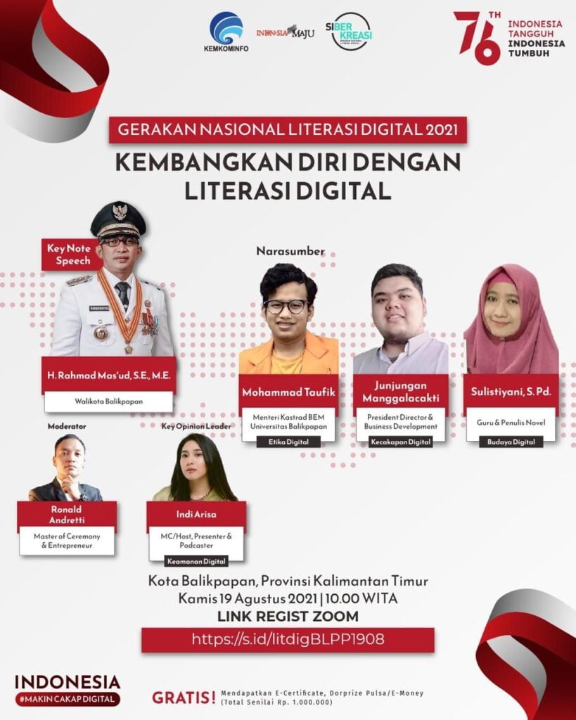 WhatsApp Image 2021 08 19 at 07.13.29 Siapkan Diri Masuki Ruang Digital Bersama SiberKreasi Kemkominfo PROKALTIM