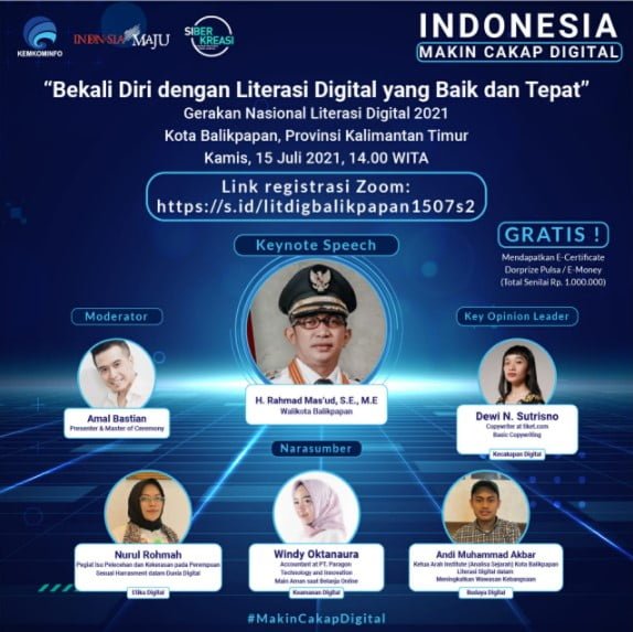 15 juli Bekali Diri Dengan Literasi Digital yang Baik dan Tepat PROKALTIM