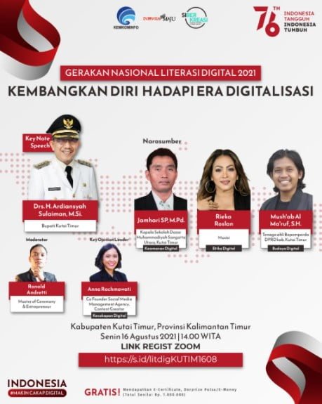 16 agustus kutim Kembangkan Diri Hadapi Era Digitalisasi PROKALTIM