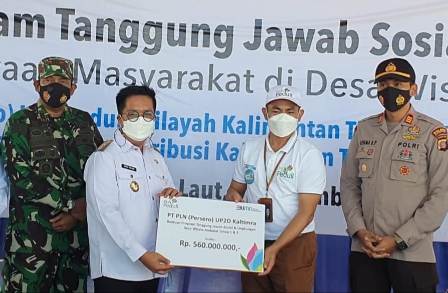 20210903 205417 PLN Peduli Destinasi Wisata. Guyur Bantuan Rp.560 Juta, Pantai Ambalat Makin Bersinar dan Penuh Daya Tarik PROKALTIM