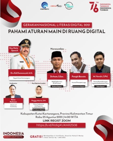 25 agus kukar Pahami Aturan Main Diruang Digital PROKALTIM