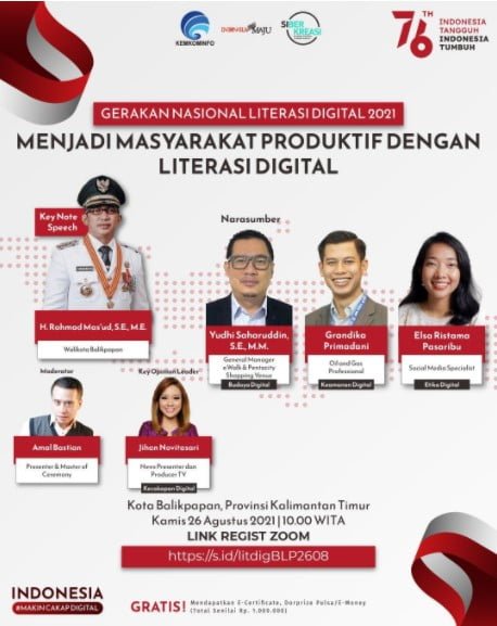 26 AGUS Menjadi Masyarakat Produktif Dengan Literasi Digital PROKALTIM