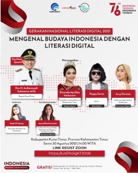 30 agus kutim Mengenal Budaya Indonesia Dengan Literasi Digital PROKALTIM