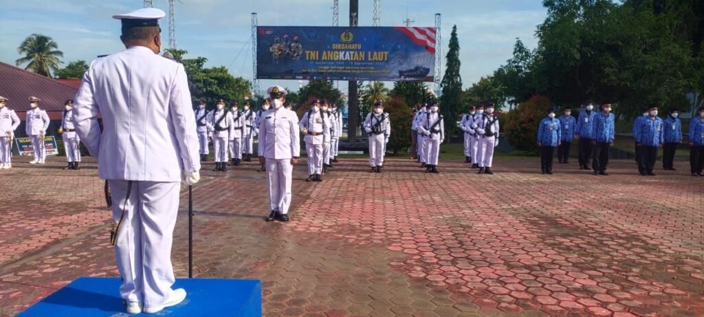 IMG 20210910 WA0005 Lanal Balikpapan Gelar Upacara HUT TNI AL dengan Prokes Ketat PROKALTIM
