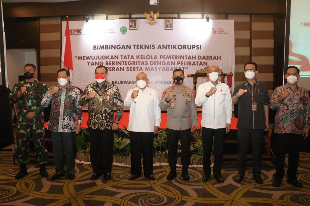 IMG 20211013 WA0015 Kapolda Kaltim Hadiri Bimtek Anti Korupsi Oleh KPK RI PROKALTIM