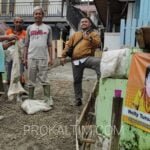 Longsor, Warga RT 9/10 Karang Jati Laksanakan Kerja Bakti
