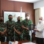 Kunjungan Danlantamal XIII dan Danlanal Balikpapan ke Gubernur Provinsi Kaltim Beserta Forkopimda