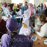 1000 Dosis Vaksin Untuk Anak Sekolah 6-11 Tahun di Aula Kelurahan Gunung Samarinda Baru