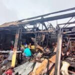 Segiri Membara, 54 Petak Pedagang Hangus