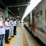 Kementrian BUMN Lepas Mudik Aman Mudik Sehat Bersama BUMN 2022 dengan Moda Kereta Api