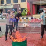 Pemusnahan Barang Bukti Narkoba, Sabu Di Blender, Ganja Jadi Abu