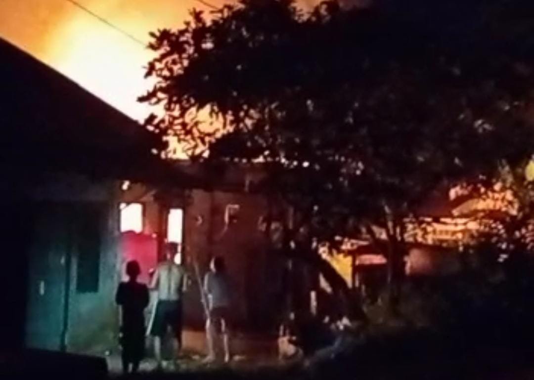 Kebakaran yang terjadi di Jalan Talang Sari Samarinda, Selasa, PROKALTIM 1 kebakaran