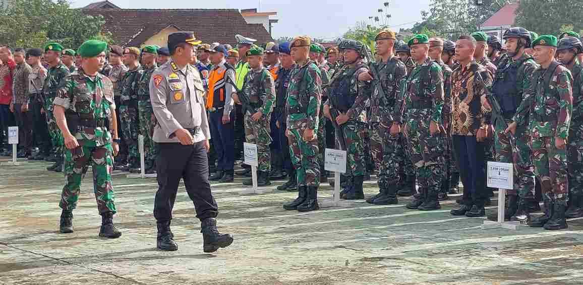 TNI-Polri Apel Gelar Pasukan Kesiapan Pengamanan Kedatangan Presiden RI ke IKN Nusantara
