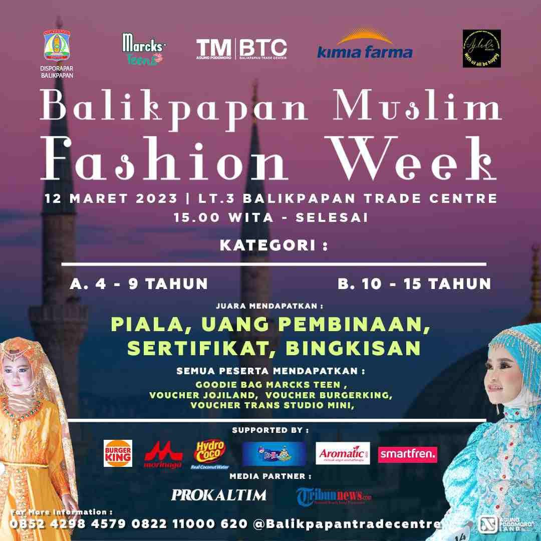 BTC Plaza Balikpapan Akan Gelar Muslim Fashion Week Dalam Rangka Menyambut Bulan Suci Ramadhan PROKALTIM 1 BTC Plaza Balikpapan Akan Gelar Muslim Fashion Week Dalam Rangka Menyambut Bulan Suci Ramadhan