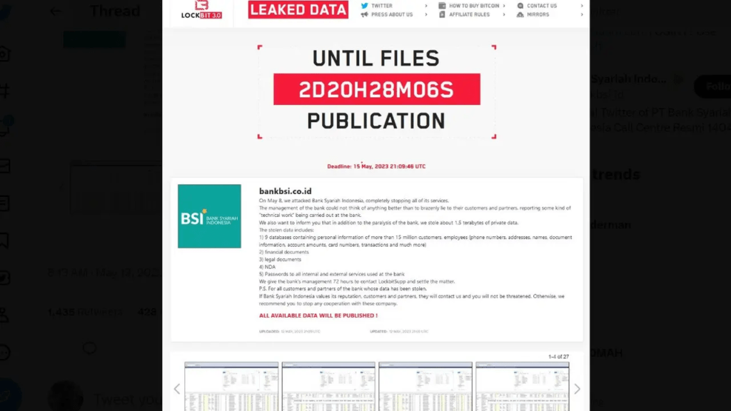 1,5 TB Data BSI Diduga Dicuri LockBit, Begini Saran dari Pakar Keamanan Siber