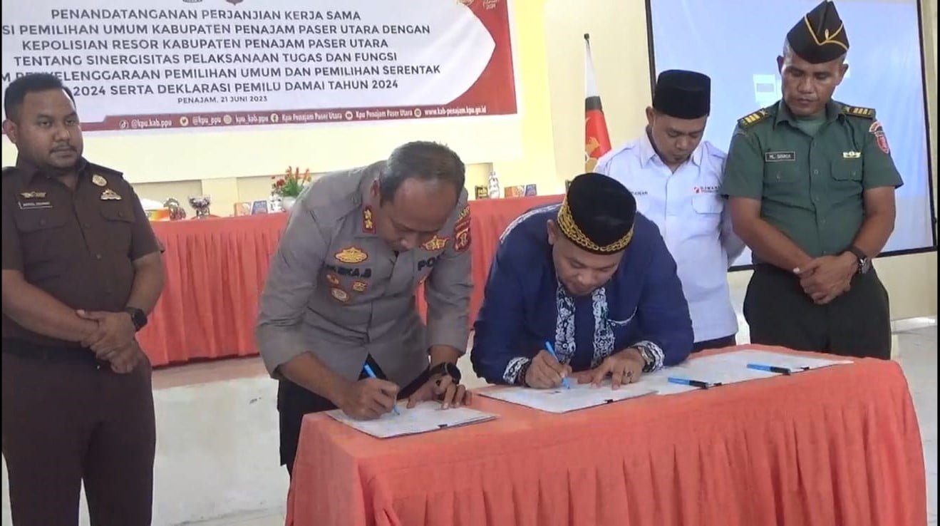 Kerjasama Pemilu Damai KPU-Polres PPU
