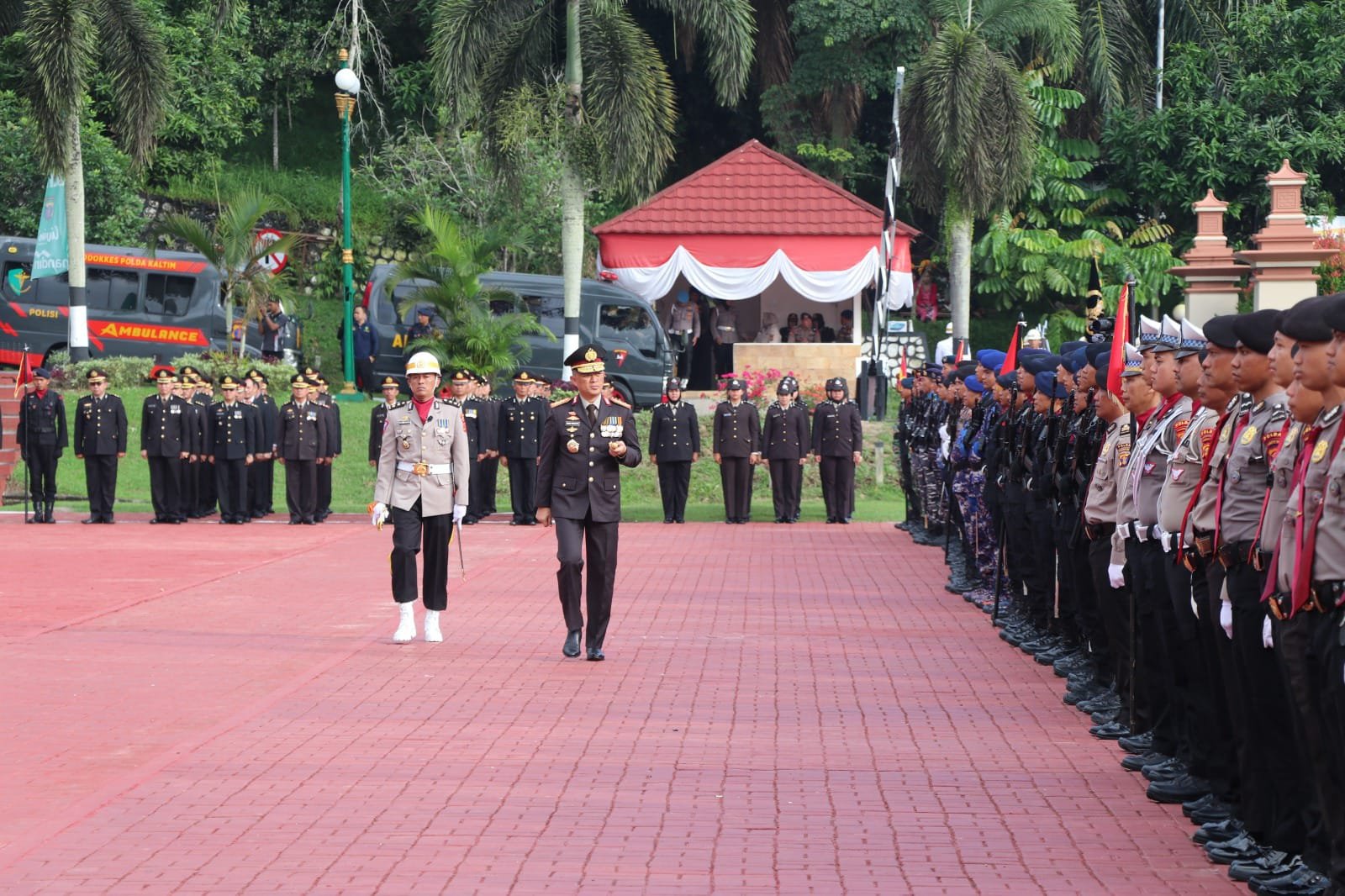 Kapolda Kaltim Pimpin Upacara Peringatan Hari Bhayangkara ke-77