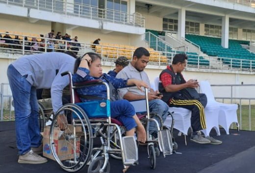 Suasana penyandang disabilitas di Kukar yang mendapat ruang di publik (Istimewa)