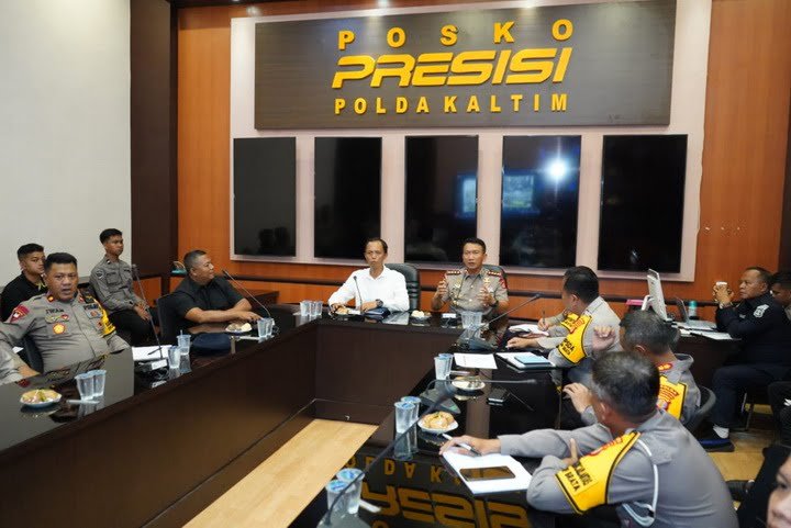 Polda Kaltim melakukan Rapat Koordinasi (Rakor) pengamanan capres