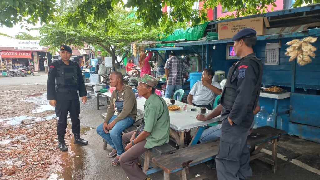 WhatsApp Image 2024 01 08 at 17.13.24 Batalyon A Pelopor Brimob Kampanyekan Pemilu 2024 Damai di Terminal DAM Balikpapan PROKALTIM