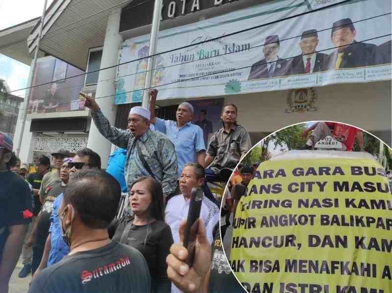 Desain tanpa judul 14 Sopir Angkot Balikpapan Demo Menolak Bus Trans City PROKALTIM