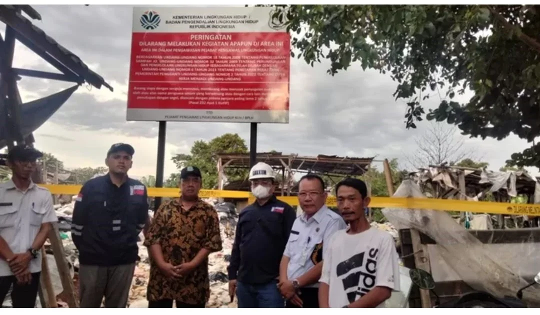 TPS ilegal TPS Ilegal di Pamulang Disegel Kementerian Lingkungan Hidup PROKALTIM