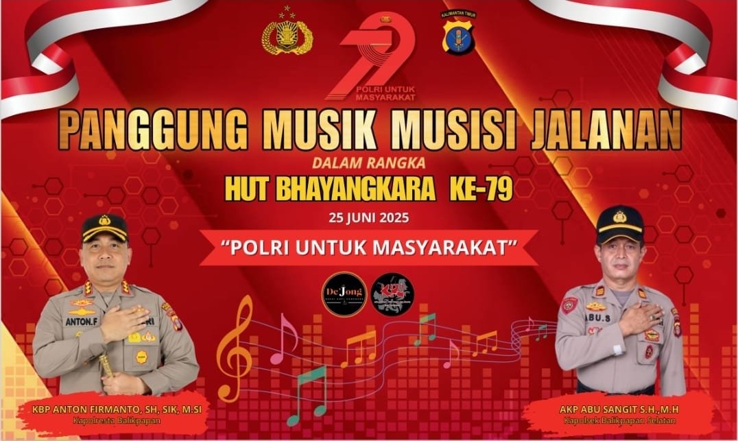 Polresta Balikpapan Gelar Lomba Musik Jalanan, Gratis dan Berhadiah Jutaan Rupiah PROKALTIM 1 WhatsApp Image 2025 06 18 at 13.45.48 Polresta Balikpapan Gelar Lomba Musik Jalanan, Gratis dan Berhadiah Jutaan Rupiah PROKALTIM
