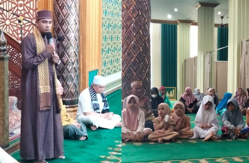 Peringati 10 Muharram, Masjid Almunawwar Rapak Santuni 40 Anak Yatim