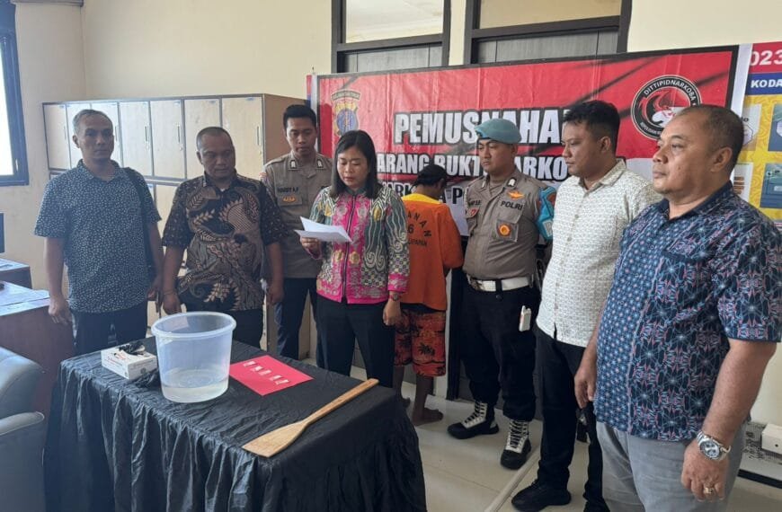 Satresnarkoba Balikpapan Musnahkan Sabu, Ini Jumlahnya!