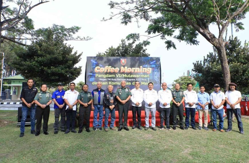 Coffee Morning Pangdam, Kodam Diserbu Media dan Berbagai Jenis Kendaraan