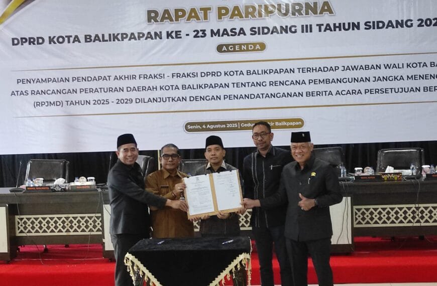RPJMD 2025–2029 Disahkan! DPRD Balikpapan Fokus Genjot PAD dan Infrastruktur