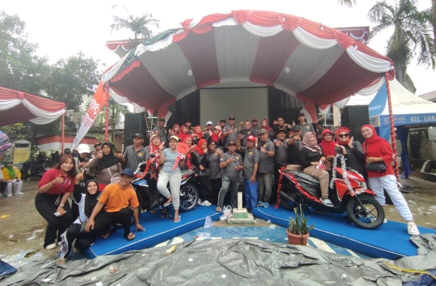 Meski Hujan Deras, Ribuan Warga Karang Rejo Tetap Antusias Ikuti Jalan Sehat