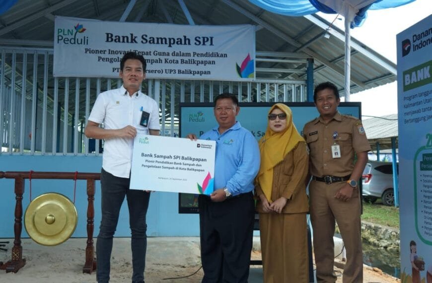 PLN Dukung Bank Sampah SPI Balikpapan, Model Edukasi Lingkungan Berbasis Sekolah