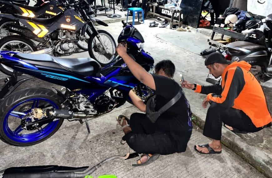 5 Motor Berknalpot Brong Diamankan Patroli Samapta Polresta Balikpapan