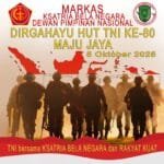 Semakin Jaya dan Maju, Ksatria Bela Negara Ucapkan Selamat HUT ke-80 TNI