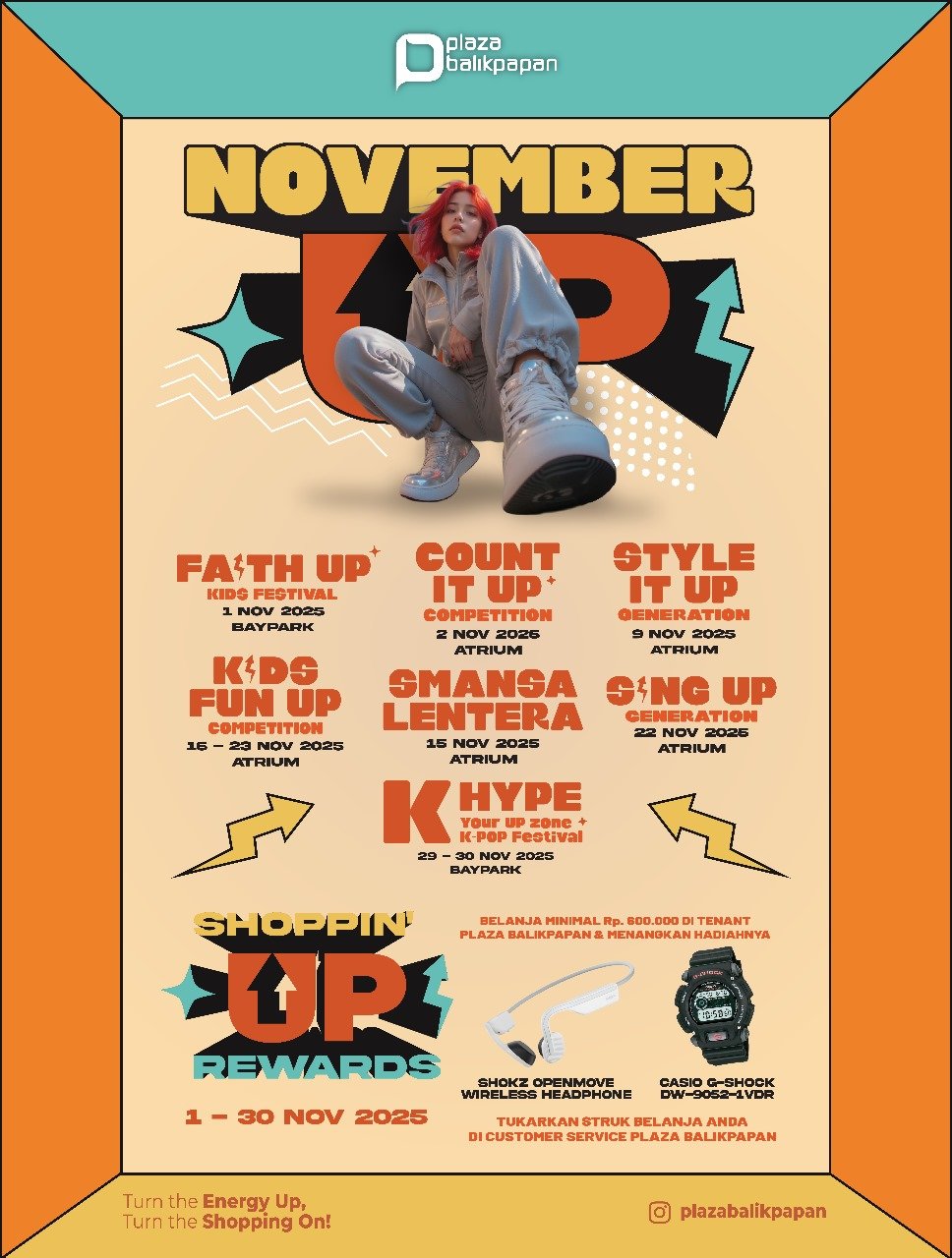 Plaza Balikpapan Hidupkan November dengan “November UP!”, Penuh Energi dan Hadiah Menarik PROKALTIM 1 WhatsApp Image 2025 11 10 at 21.21.48 Plaza Balikpapan Hidupkan November dengan “November UP!”, Penuh Energi dan Hadiah Menarik PROKALTIM