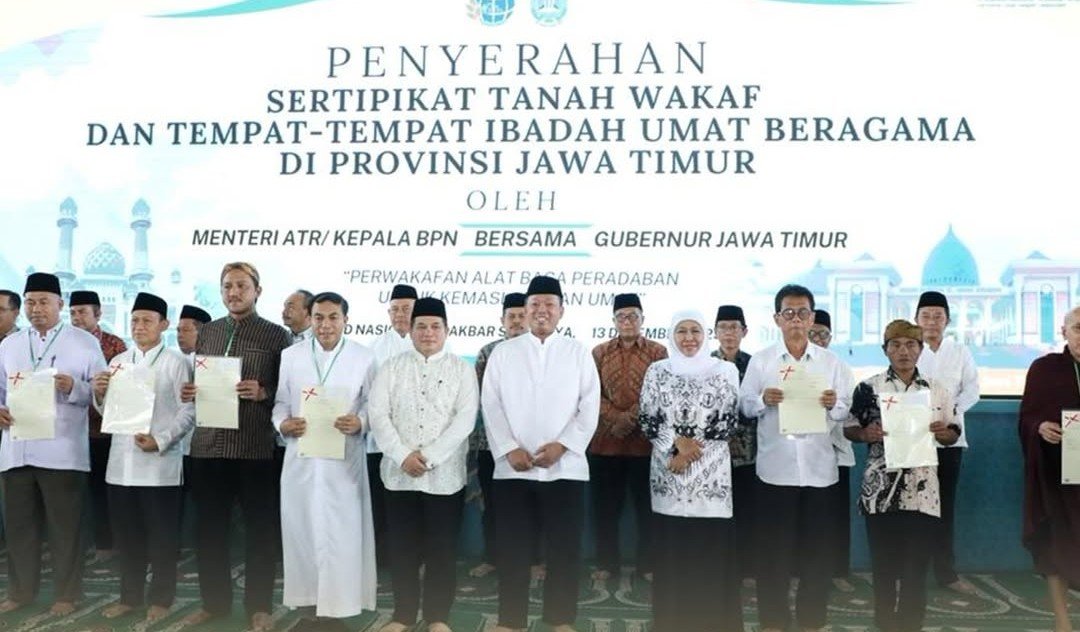 WhatsApp Image 2025 12 15 at 09.42.22 Serahkan 2.532 Sertipikat Tanah Wakaf dan Rumah Ibadah, Menteri Nusron Gagas Percepatan Sertipikasi melalui Kolaborasi PROKALTIM