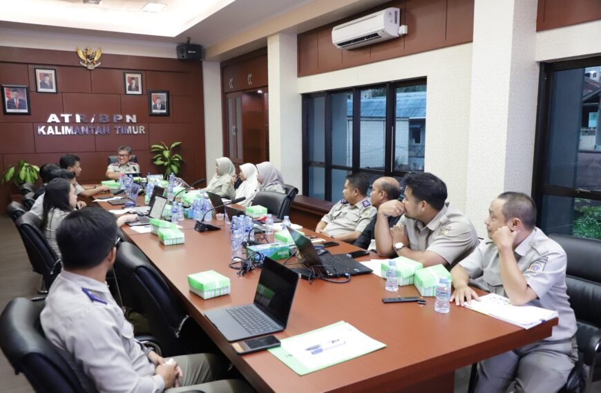 Kanwil BPN Provinsi Kaltim Gelar Rapat&hellip;