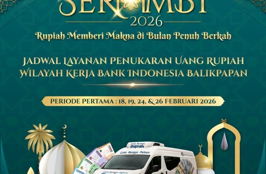 Jadwal Layanan Penukaran Uang Wilayah Kerja Bank Indonesia Balikpapan