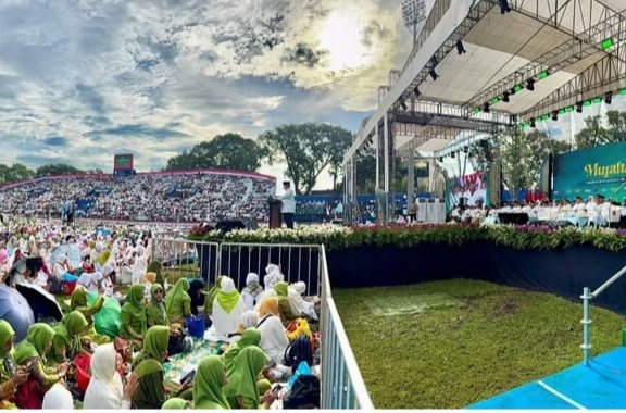 Prabowo Hadiri Puncak Mujahadah Kubro Satu Abad Nahdlatul Ulama