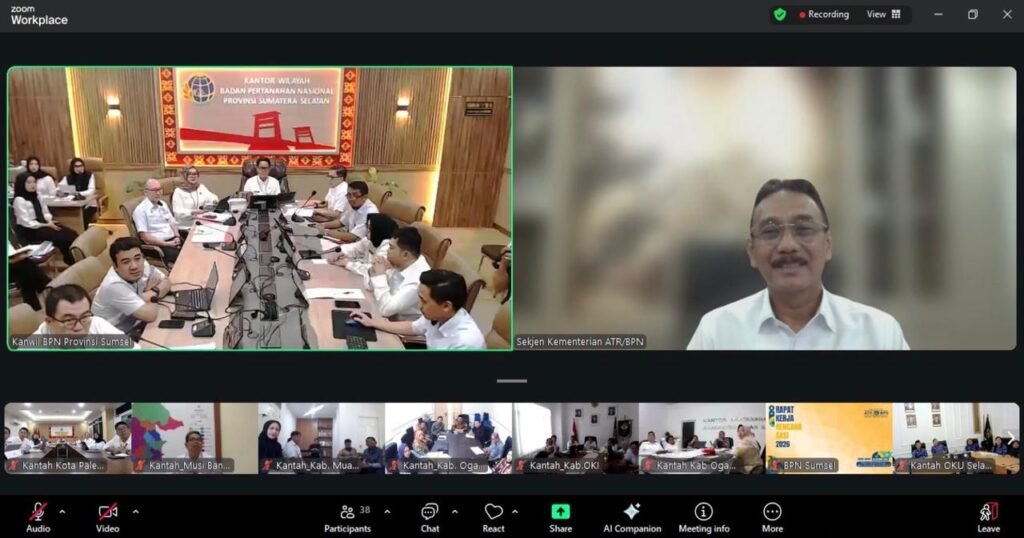 WhatsApp Image 2026 03 05 at 17.30.45 Berikan Pengarahan di Rakerda Kanwil BPN Provinsi Sumsel, Sekjen ATR/BPN: Kemampuan Kelola Tiga Instrumen Jadi Kunci Sukses Pemimpin PROKALTIM