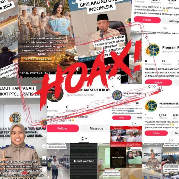 Kementerian ATR/BPN Tegaskan Tidak Ada Program Pemutihan Sertipikat&hellip;